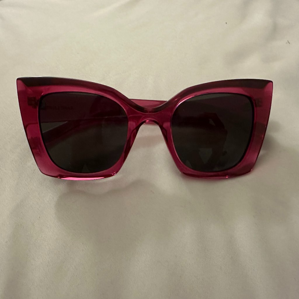 Brand New Pink Saint Laurent Cat Eye Sunglasses Sl 552 004